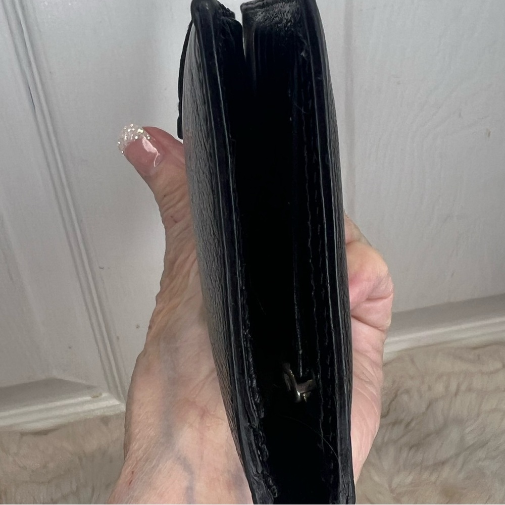 HERMES BEARN VEAU SWIFT LEATHER LONG BIFOLD WALLET IN BLACK - Picture 10 of 16